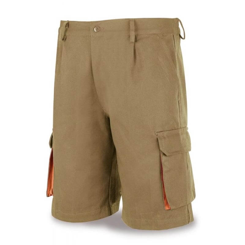 Bermuda multibolsillos de 100% algodón beige 488-SM Top - Referencia 488-SM Top